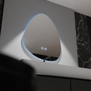Organické LED zrcadlo 80x60cm, Fluido Touch, Demister System, Stmívatelné zrcátka Korman E Výchozí název Alessandro Design