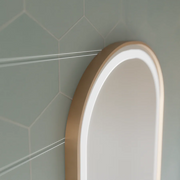 Oválné LED zrcadlo, 50x80cm, Roven Marcello MotionGlow senzor, systém odmlžování, hodiny a teploměr, stmívatelná zrcátka Marcello Default Title Alessandro Design