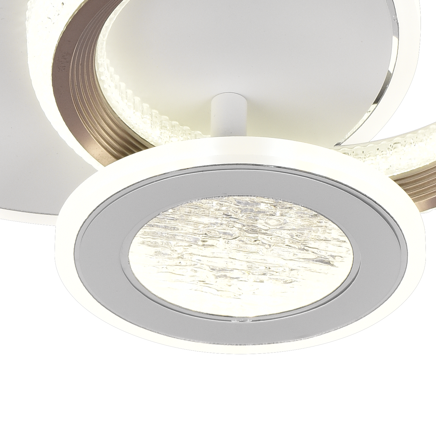 LED lustr NYXORA 44W, 3 kruhy, studené/teplé/neutrální světlo, bílé LED lustry Výchozí název Alessandro Design