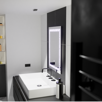 Obdélníkové LED zrcadlo, 60x80cm, Deco Frame Základní dotyková zrcadla Korman C Výchozí název Alessandro Design