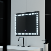 Obdélníkové LED zrcadlo, 80x60cm, mřížka Light Základní dotyková zrcadla Korman C Výchozí název Alessandro Design