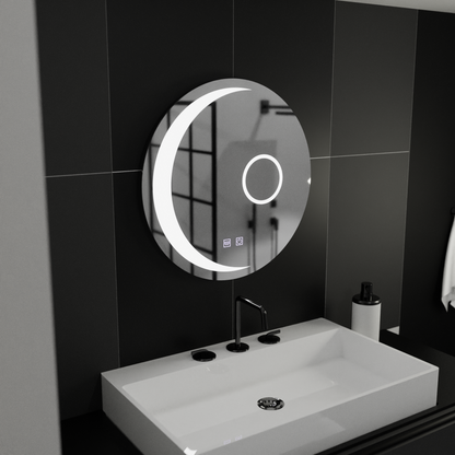 LED kulaté zrcadlo, 60 cm, Orbis Touch, Demister System, stmívatelná zrcátka Korman E Výchozí název Alessandro Design