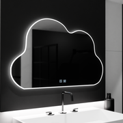 Cloud LED Mirror 60x40cm, Nuvola Touch, Demister System, Stmívatelná zrcátka Korman E Výchozí název Alessandro Design