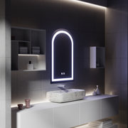 Dotykové LED zrcadlo s funkcí odmlžování, 80x50cm Zrcadla Korman E Výchozí název Alessandro Design