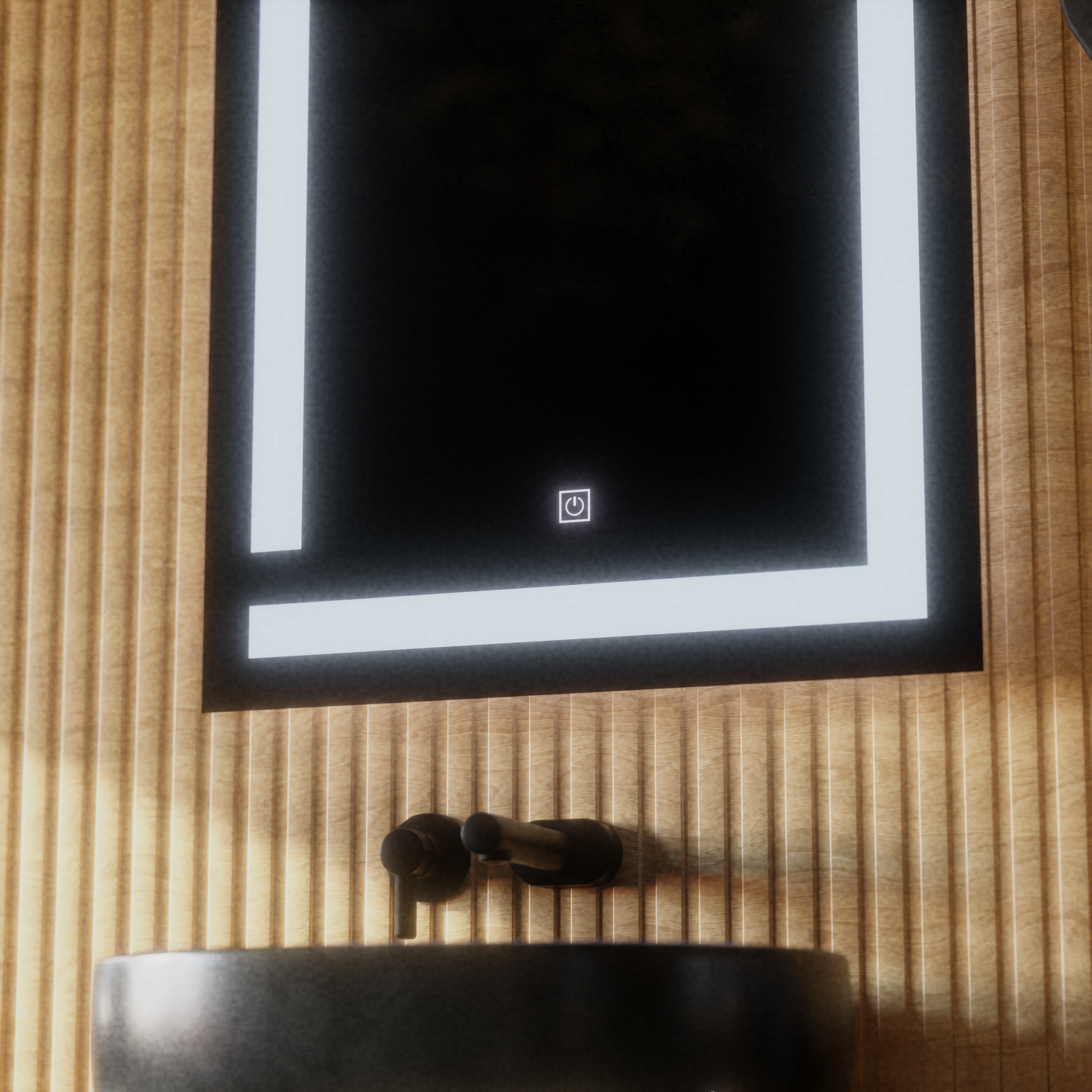 Giga LED Mirrors, 60x80cm, 14W, Touch, 6000K Light Korman Mirrors E Výchozí název Alessandro Design