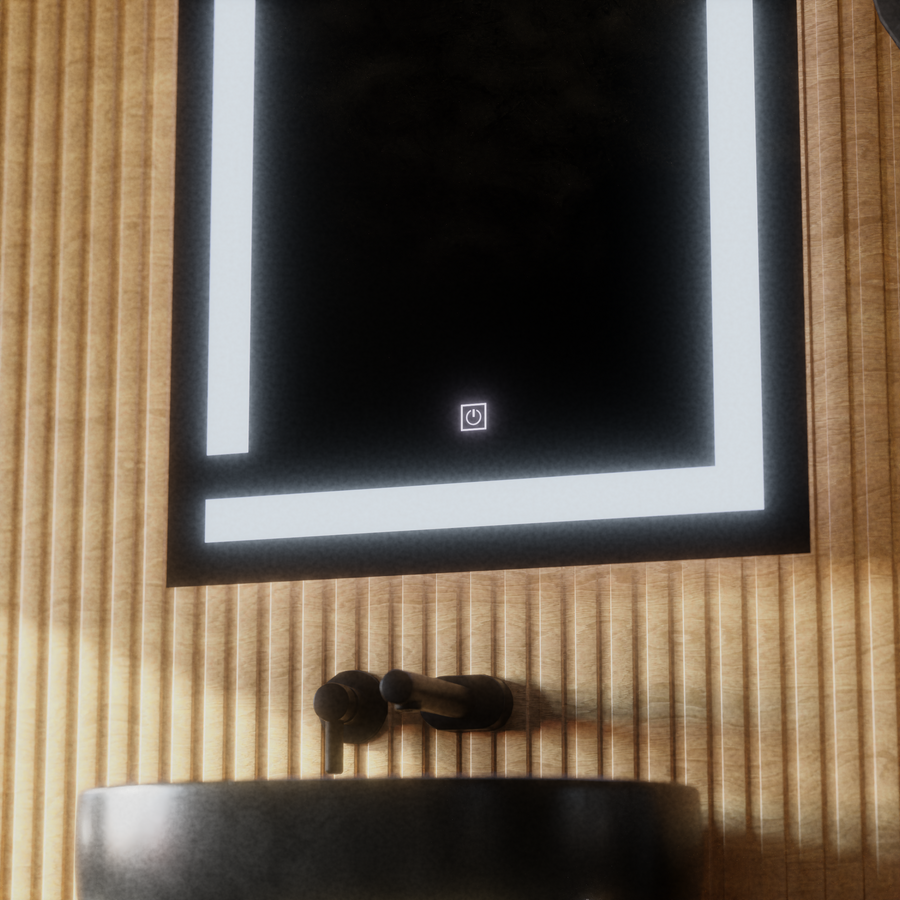 Giga LED Mirrors, 60x80cm, 14W, Touch, 6000K Light Korman Mirrors E Výchozí název Alessandro Design