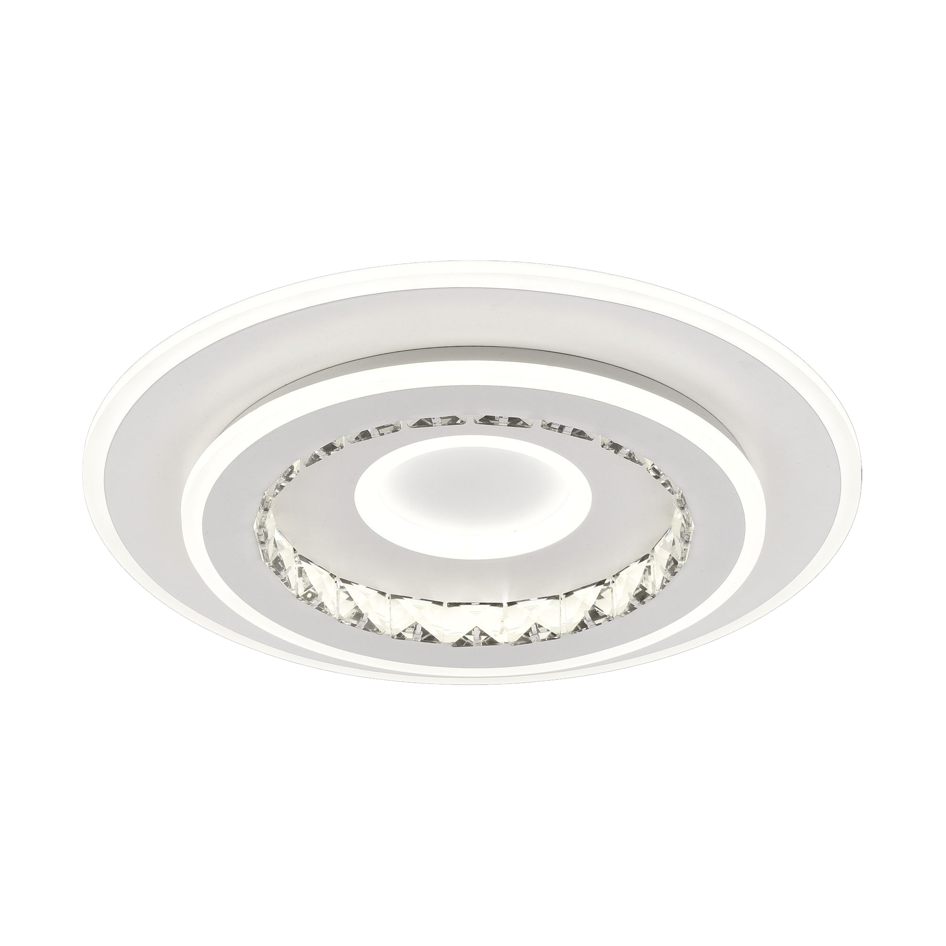 LED lustr DOLIANA 70W, průměr 50cm, studené/teplé/neutrální světlo, bílé LED lustry Výchozí název Alessandro Design