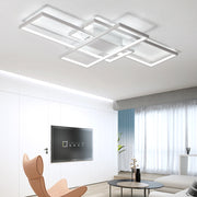LED lustr s dálkovým ovládáním LANDYN 78W, studené/teplé/neutrální světlo, stmívatelné, bílé LED lustry s dálkovým ovládáním Výchozí název Alessandro Design