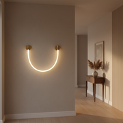 LED nástěnné svítidlo, 110 cm, 3000K/4000K/6000K, zlatá vnitřní nástěnná svítidla Výchozí název Alessandro Design