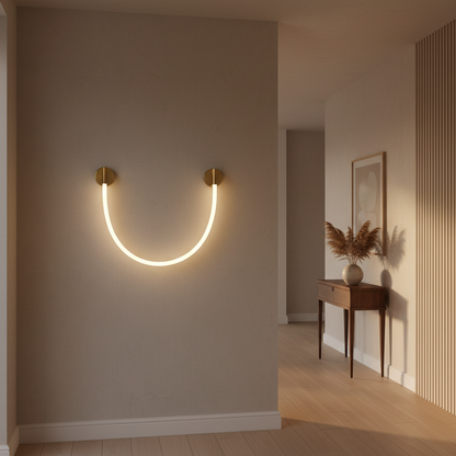 LED nástěnné svítidlo, 110 cm, 3000K/4000K/6000K, zlatá vnitřní nástěnná svítidla Výchozí název Alessandro Design