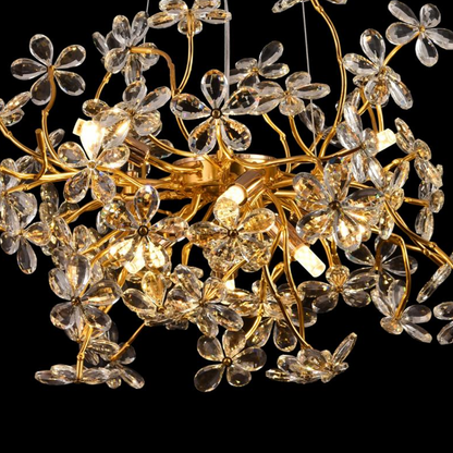 Candelabru Cristal AURAFLOR Magno, 9x G9, Crom si Cristale , 55cm, Inaltime Reglabila Candelabre Cristal Default Title Alessandro Design