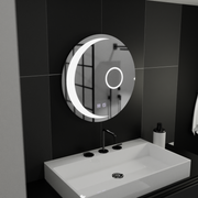 LED kulaté zrcadlo, 80 cm, Orbis Touch, Demister System, Stmívatelné, E31S/80X80 Zrcadla Korman E Výchozí název Alessandro Design