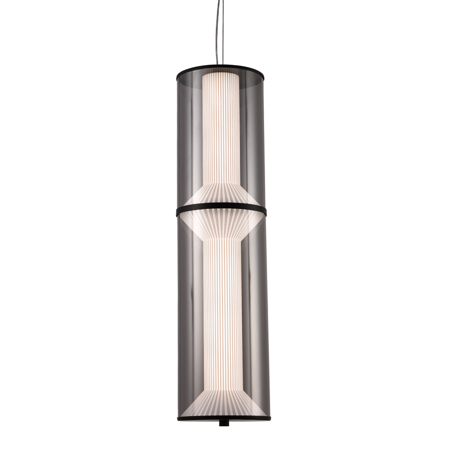 Lustra LED Suspendata cu Telecomanda 47W, Orin, 2 elemente, Inaltime Reglabila, Lumina Calda/Rece/Neutra, Negru, Metal Lustre LED cu Telecomanda Default Title Alessandro Design