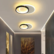 SMALON LED nástěnné svítidlo 26W, 2 kruhy, studené/teplé/neutrální světlo, černá bílá LED lustr Výchozí název Alessandro Design