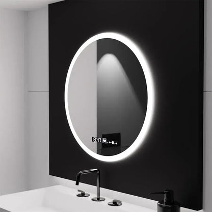 LED kulaté zrcadlo 50cm Giulia Sensor MotionGlow Marcello Systém odmlžování Hodiny a teploměr Dimabila Zrcátka Marcello Výchozí název Alessandro Design