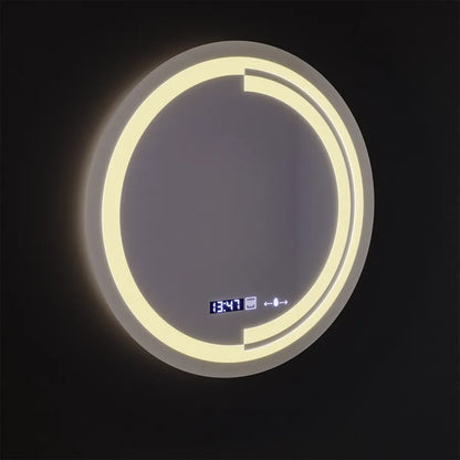 LED kulaté zrcadlo, 60 cm, MotionGlow Sensor Consuel Marcello, systém odmlžování, hodiny a teploměr, stmívatelná zrcátka Marcello Výchozí název Alessandro Design
