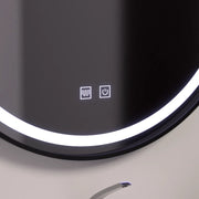 LED kulaté zrcadlo 60 cm, Lucea Touch, Demister System, stmívatelné koupelnové zrcadlo s LED a Demister Výchozí název Alessandro Design