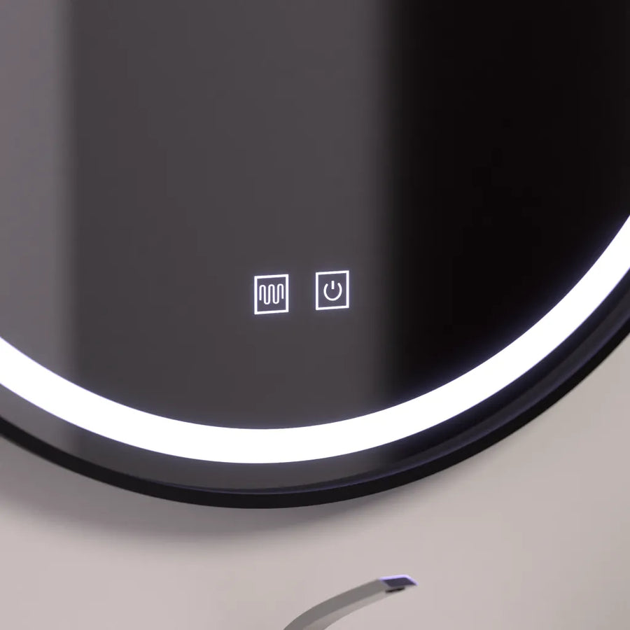 LED kulaté zrcadlo 60 cm, Lucea Touch, Demister System, stmívatelné koupelnové zrcadlo s LED a Demister Výchozí název Alessandro Design