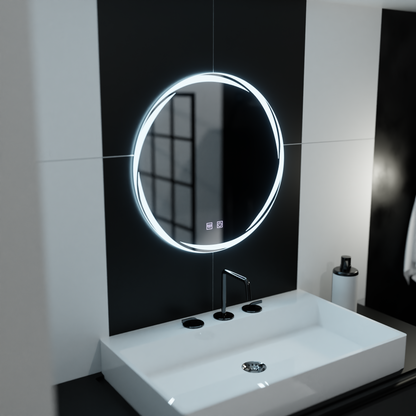 LED kulaté zrcadlo 60cm, Spirallus Touch, Demister System, Stmívatelné zrcátka Korman E Výchozí název Alessandro Design