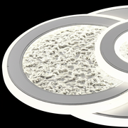KOMPACTO LED lustr 47W, 3 kruhy, studené/teplé/neutrální světlo, bílé LED lustry Výchozí název Alessandro Design