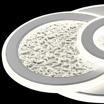 KOMPACTO LED lustr 47W, 3 kruhy, studené/teplé/neutrální světlo, bílé LED lustry Výchozí název Alessandro Design