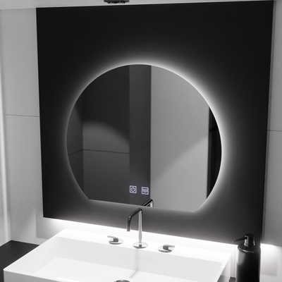 Půlměsícové LED zrcadlo, 60x54, Soluna Touch, Demister System, Stmívatelné