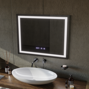 LED Touch MODENA Systém odmlžování zrcátek, hodiny a teplota 80x60 cm Zrcadla Korman S Výchozí název Alessandro Design