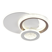 LED lustr NYXORA 44W, 3 kruhy, studené/teplé/neutrální světlo, bílé LED lustry Výchozí název Alessandro Design
