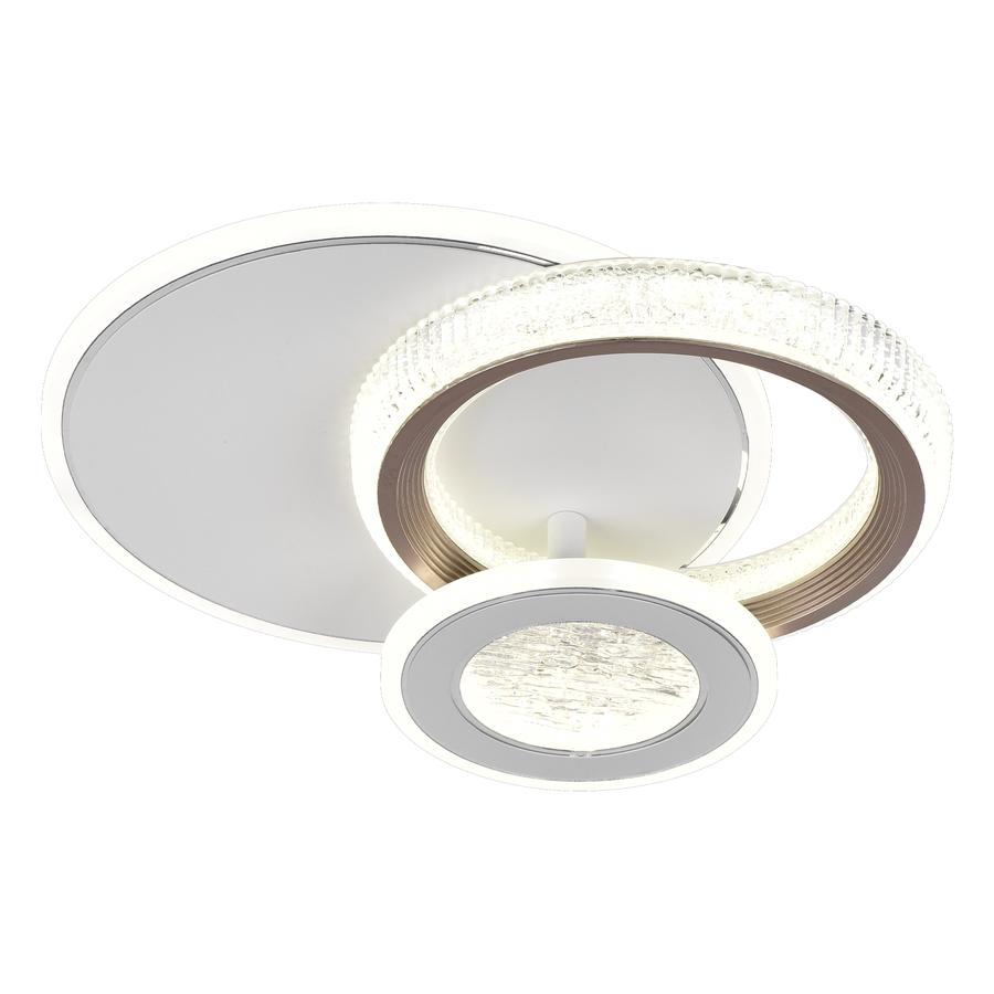 LED lustr NYXORA 44W, 3 kruhy, studené/teplé/neutrální světlo, bílé LED lustry Výchozí název Alessandro Design