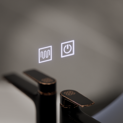 Oválné LED zrcadlo, 50x100cm, Velara Touch, Demister System, Stmívatelné