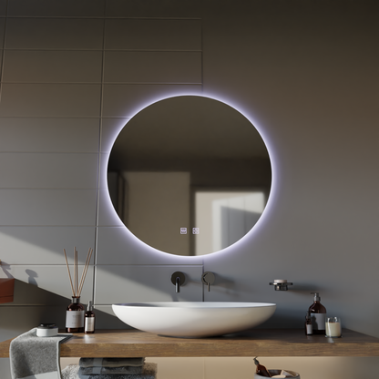 Kulaté LED zrcadlo, 70cm, Isolda, Touch, Demister System Zrcadla Korman E Výchozí název Alessandro Design