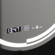 LED kulaté zrcadlo, 60 cm, MotionGlow Sensor Consuel Marcello, systém odmlžování, hodiny a teploměr, stmívatelná zrcátka Marcello Výchozí název Alessandro Design