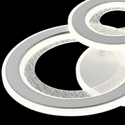LED lustr 53W, 3 kruhy, studené/teplé/neutrální světlo, bílé LED lustry Výchozí název Alessandro Design