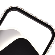 Křišťálový LED lustr PRISMIQ 39W, 3 čtverce, studené/teplé/neutrální světlo, černé LED lustry Výchozí název Alessandro Design