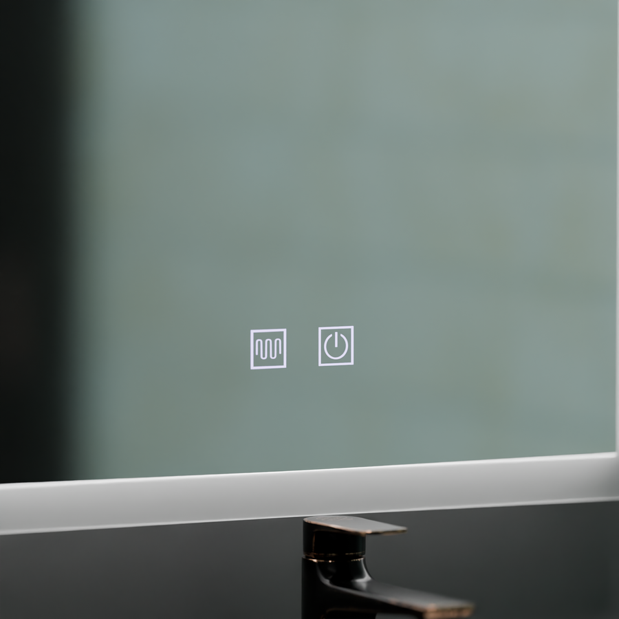 Obdélníkové LED zrcadlo, 80x60cm, Touch VENERA, Demister System, Stmívatelná zrcátka Korman E Výchozí název Alessandro Design