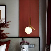 Lustr LOFT Haven, 1x E27, zlatá bílá, kov, nastavitelná výška, moderní moderní lustry Výchozí název Alessandro Design