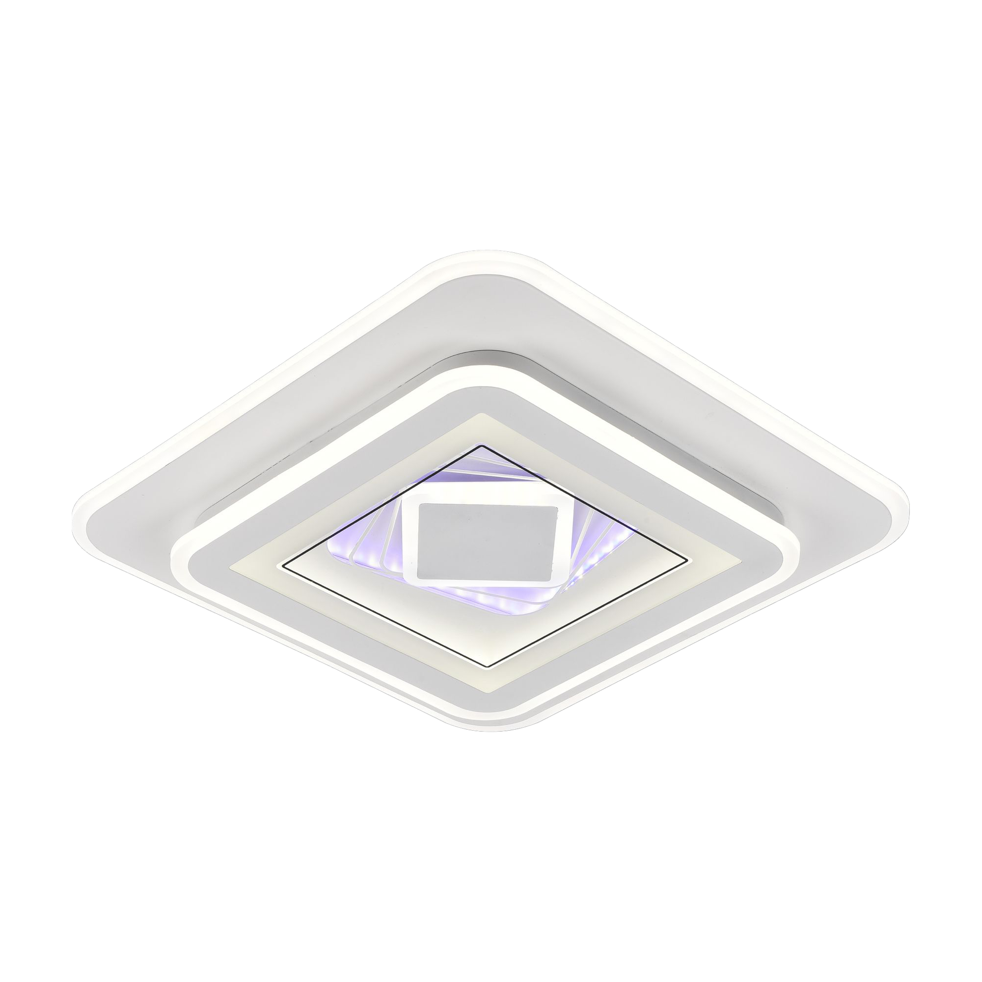 LED lustr DOLIA, 101W, 50x50cm, studené/teplé/neutrální světlo, bílé LED lustry Výchozí název Alessandro Design