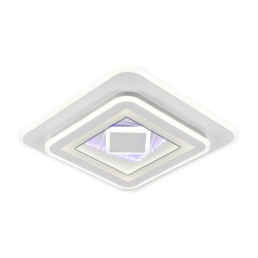 LED lustr DOLIA, 101W, 50x50cm, studené/teplé/neutrální světlo, bílé LED lustry Výchozí název Alessandro Design