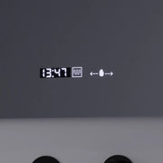 Obdélníkové LED zrcadlo, 80x60cm, Precision MotionGlow Marcello, Systém odmlžování, Hodiny & Teploměr, Kosmetická lupa, Stmívatelné Marcello Zrcadla Výchozí název Alessandro Design