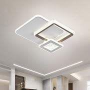 LED lustr NYXORA 51W, 3 čtverce, studené/teplé/neutrální světlo, bílé LED lustry Výchozí název Alessandro Design
