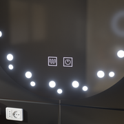 Zrcadlo LED Touch Ivory Demist System 50X50cm Zrcadla Korman E Výchozí název Alessandro Design