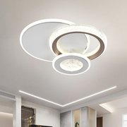 LED lustr NYXORA 44W, 3 kruhy, studené/teplé/neutrální světlo, bílé LED lustry Výchozí název Alessandro Design