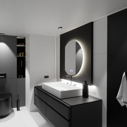 Semiluna LED Mirror 54x60, Arcana Touch, Demister System, Stmívatelná zrcátka Korman E Výchozí název Alessandro Design