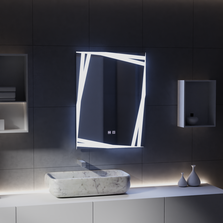 Zrcadlo LED Touch Infinitum Demist System 60X80cm Zrcadla Korman E Výchozí název Alessandro Design