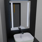 Obdélníkové LED zrcadlo, 50x70cm, Dual Light Základní dotyková LED zrcadla Výchozí název Alessandro Design