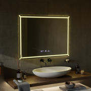 Obdélníkové LED zrcadlo, 80x60cm, VillayTouch Marcello, Demisting System, Dimabila Mirrors Marcello Výchozí název Alessandro Design