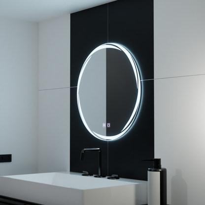 LED kulaté zrcadlo 60cm, Spirallus Touch, Demister System, Stmívatelné zrcátka Korman E Výchozí název Alessandro Design