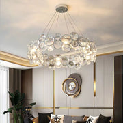 Angelica Crystal Lustr 6XE14 Silver, Průměr 49cm, Nastavitelná výška Moderní Lustry Výchozí název Alessandro Design