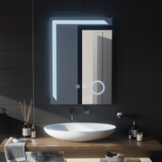 Obdélníkové LED zrcadlo, 60x80cm, Linea Touch, Demister System, Stmívatelné zrcátka Korman E Výchozí název Alessandro Design