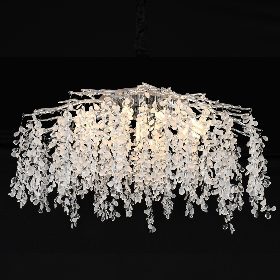 Candelabru Cristal WILLOW, 9x E14, Diametru 50cm, Crom Candelabre Cristal Default Title Alessandro Design